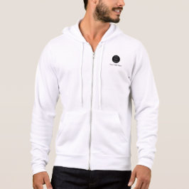 Camiseta Site de logotipo comercial da empresa frente e ver