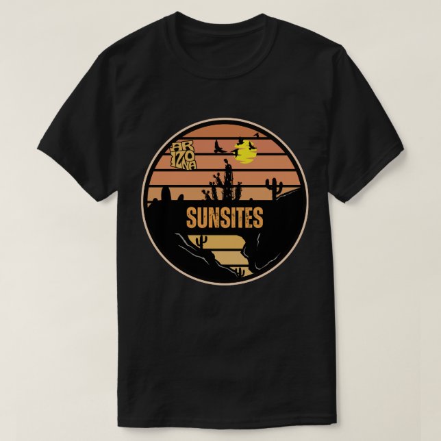 Camiseta Sítios solares, Arizona (Frente do Design)