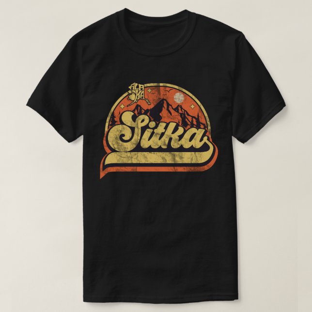 Camiseta Sitka, Alasca (Frente do Design)