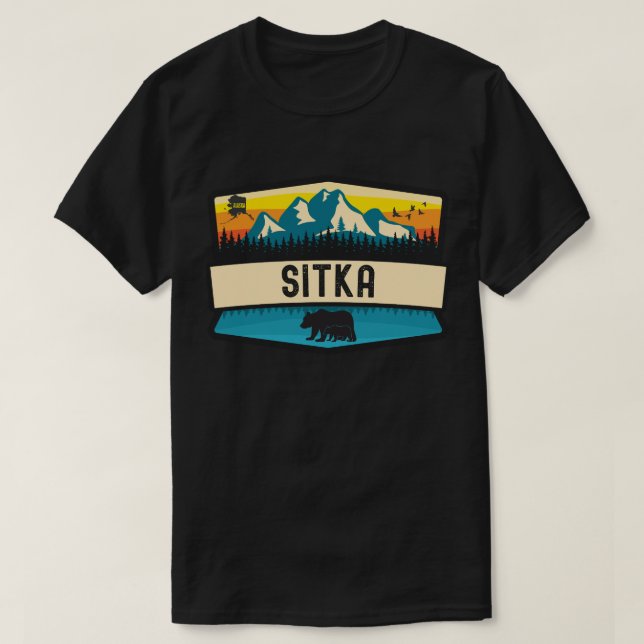 Camiseta Sitka, Alasca (Frente do Design)