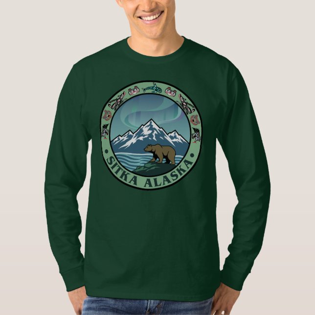 Camiseta Sitka Alasca Estados Unidos (Frente)