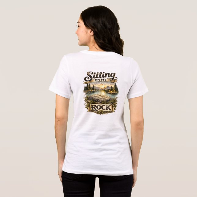 Camiseta Sitting on my Rock (Verso completo)