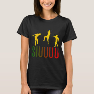 Camiseta Siuuuu Futebol Engraçado Footbyll Meninos Homens M
