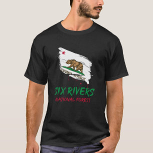 Camiseta Six Rivers Floresta Nacional Califórnia Splatter F