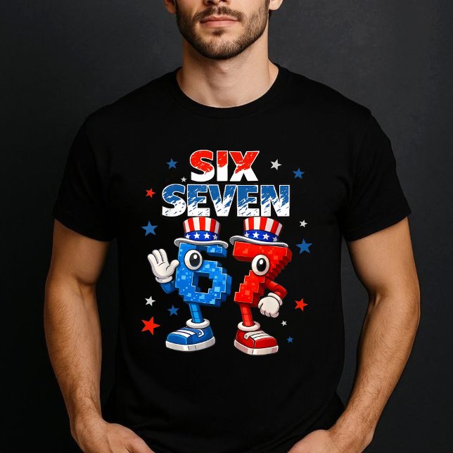 Camiseta Six Seven 67 Funny Patriotic Meme 4th of July (Criador carregado)