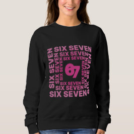 Camiseta Six Seven 67 Gráfico Rosa