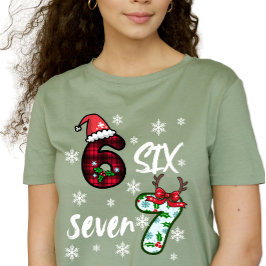 Camiseta Six Seven 6 7 Gen Alpha Meme Christmas