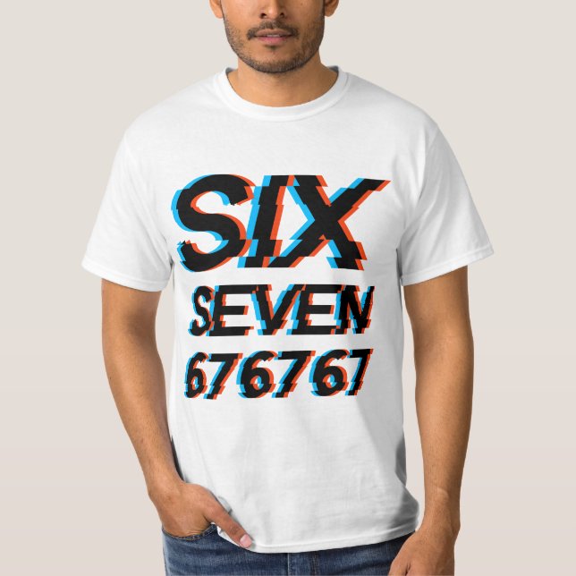 Camiseta Six Seven 6-7 Meme (Frente)
