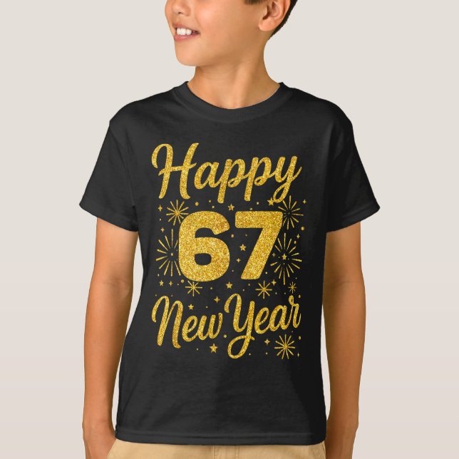 Camiseta Six Seven 6 7 Meme Funny Happy New Year 67 2026  (Frente)