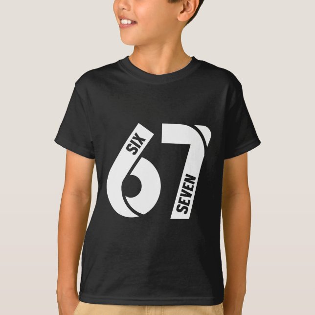 Camiseta Six Seven 6 7 Meme Funny Number 67 Let's Get Sendy (Frente)
