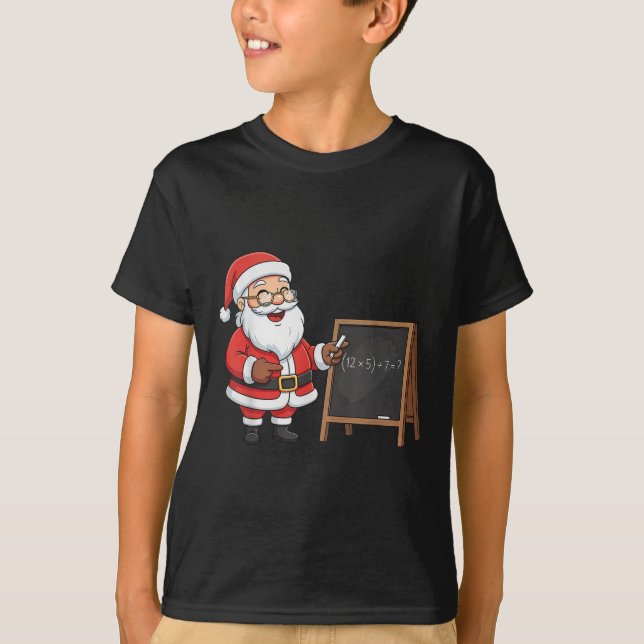 Camiseta Six Seven 6 7 Meme Santa Christmas Xmas Teacher Nu (Frente)