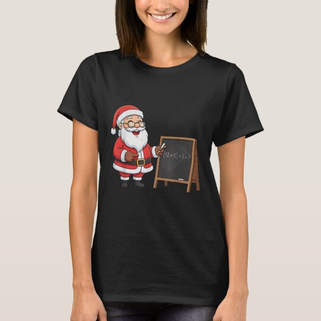 Camiseta Six Seven 6 7 Meme Santa Christmas Xmas Teacher Nu (Frente)