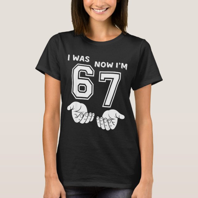 Camiseta Six Seven Meme 7 Year Old Birthday Shirt Was 6 Now (Frente)
