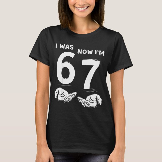 Camiseta Six Seven Meme 7 Year Old Birthday Shirt Was 6 Now (Frente)