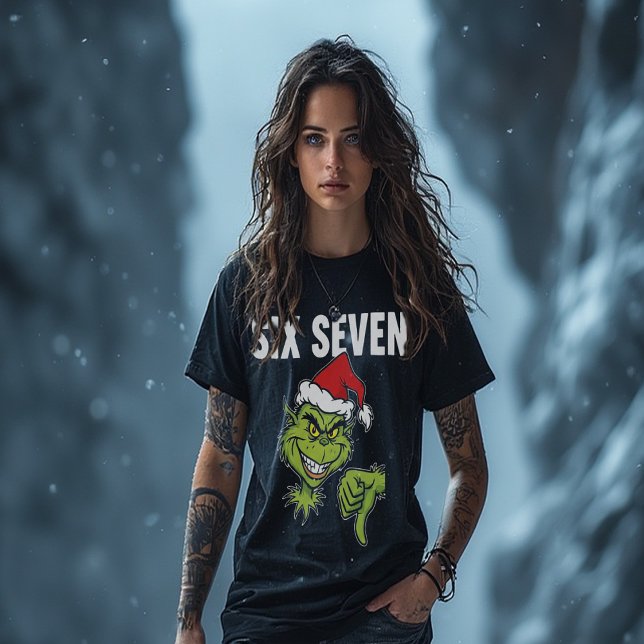 Camiseta Six Seven Meme – Funny Mean Guy Noël Christmas (Criador carregado)