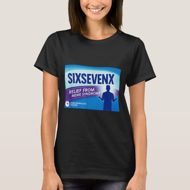 Camiseta Sixsevenx Relief From Meme Numbers Parody Teacher  (Frente)