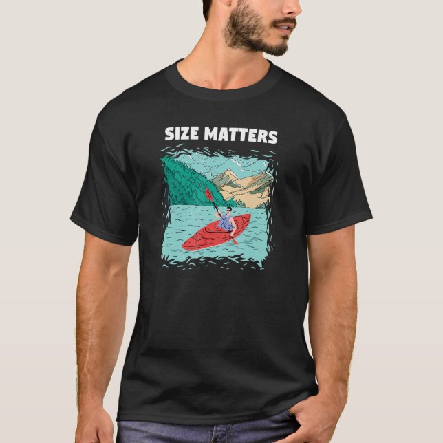 Camiseta Size Matters Whitewater Kayaking (Frente)