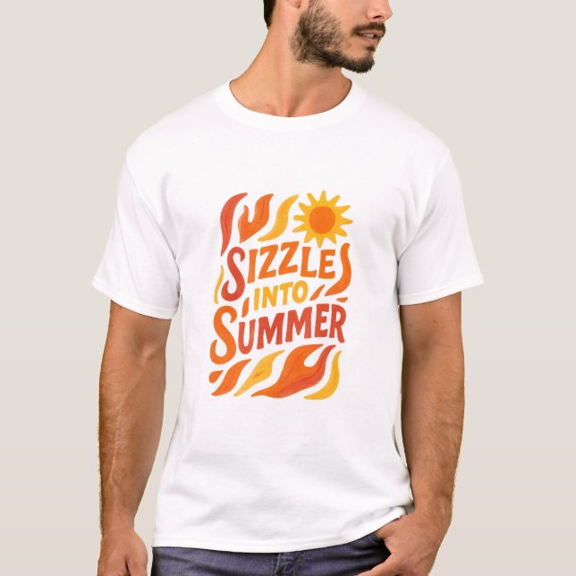 Camiseta Sizzle Into Verão (Frente)