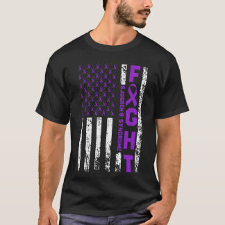 Camiseta Sjogren's Syndrome Ribbon Fight US Flag