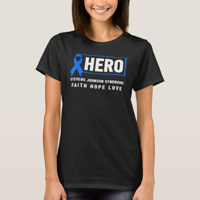 Camiseta Sjs Hero Hope Síndrome de Stevens Johnson Awarene (Frente)