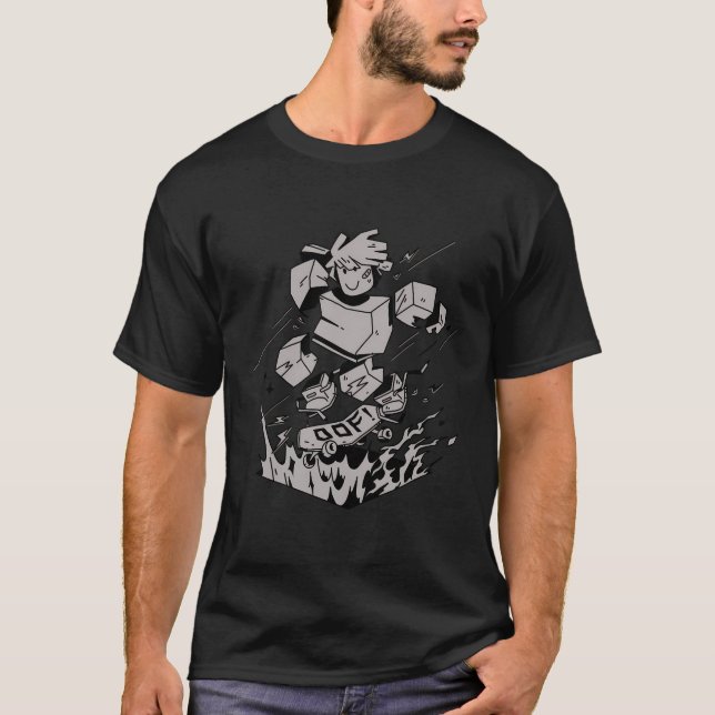 Camiseta Sk8 Ou Chama (Frente)