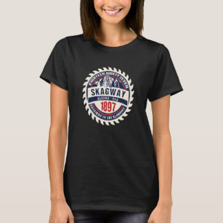 Camiseta Skagway Alaska 1897 Cidade Histórica Dourada de Ru
