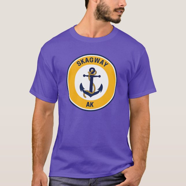Camiseta Skagway Alaska Antiga (Frente)