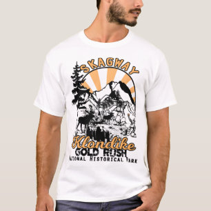 Camiseta Skagway Alaska Klondike Dourado-Rush National Park