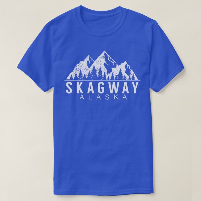 Camiseta Skagway Alaska Mountains 1 (Frente do Design)