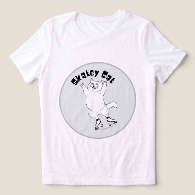 Camiseta Skate Cat T-Shrit (Design frontal)