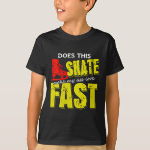 Camiseta Skate Das Mulheres Faz-Me Parecer Engraçado Rápido