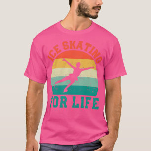 Camiseta Skate de gelo desportivo engraçado de inverno