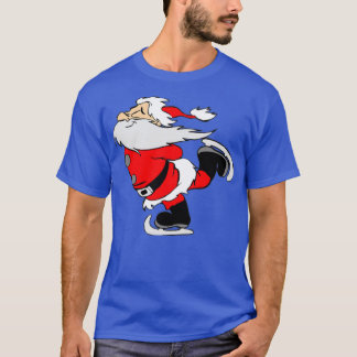 Camiseta skate de gelo do Papai Noel