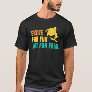 Camiseta Skate De Luvas De Skate Para Diversão Não Para Fam