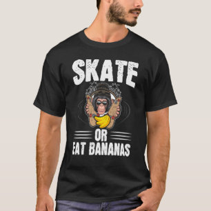 Camiseta Skate De Macacos-Chimpanzés-Chimpanzés-skate
