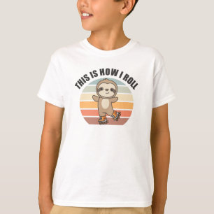 Camiseta Skate de rolo de lama Skate de rolo de animais eng