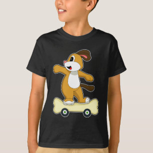 Camiseta Skate de Skater Osso de Cachorro