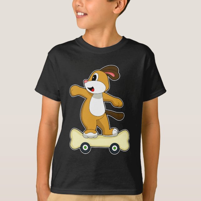 Camiseta Skate de Skater Osso de Cachorro (Frente)
