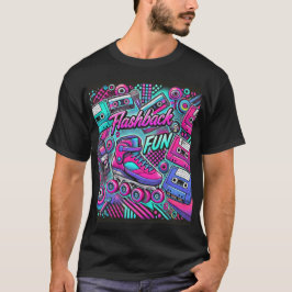 Camiseta Skate do cilindro de diversão com Flashback retroa