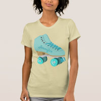 Skate do cilindro do Quad Retro Azul Teal Personal