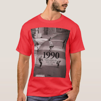 Camiseta skate é o som de vida do Gráfico de 1990