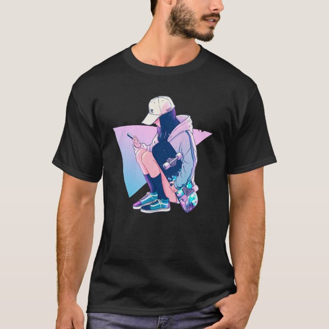 Camiseta Skate e Rolagem - Menina de Skater Legal (Frente)