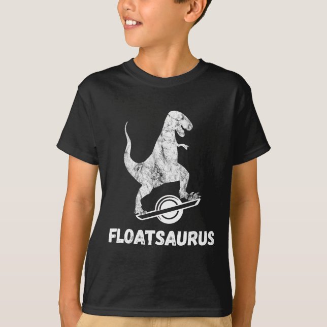 Camiseta Skate Elétrico Float T-rex Saurus Uma Roda V (Frente)