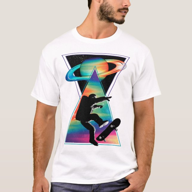 Camiseta Skate espacial (Frente)