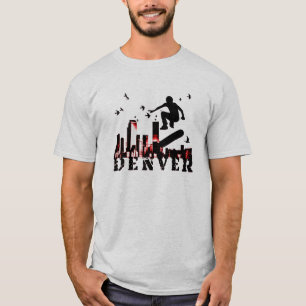 Camiseta skate. fogo de Denver