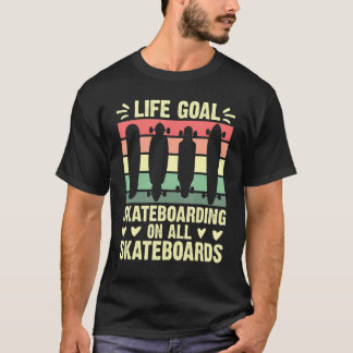 Camiseta skate Objetivo da Vida útil skate todos os skates 