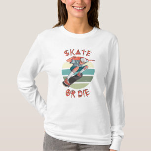 Camiseta Skate ou morrer Skateboarder Boy