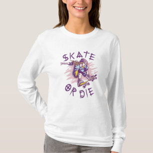 Camiseta Skate ou morrer Skateboarder Girl