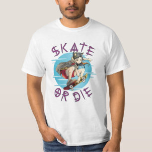 Camiseta Skate ou morrer Skateboarder Girl