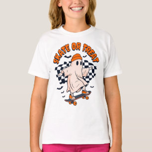 Camiseta Skate ou Tratar o Dia das Bruxas do Fantasma
